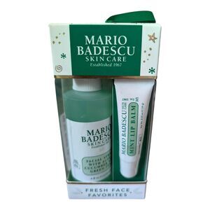 Mario Badescu Winter Skincare Facial Spray 4 oz & Lip Balm Holiday Gift Set New